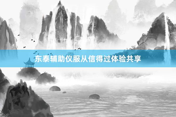 东泰辅助仪服从信得过体验共享
